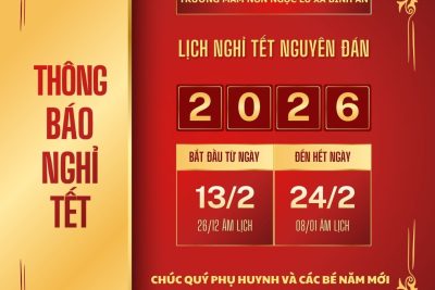Thông báo nghỉ Tết Nguyên đán 2026 Bính Ngọ